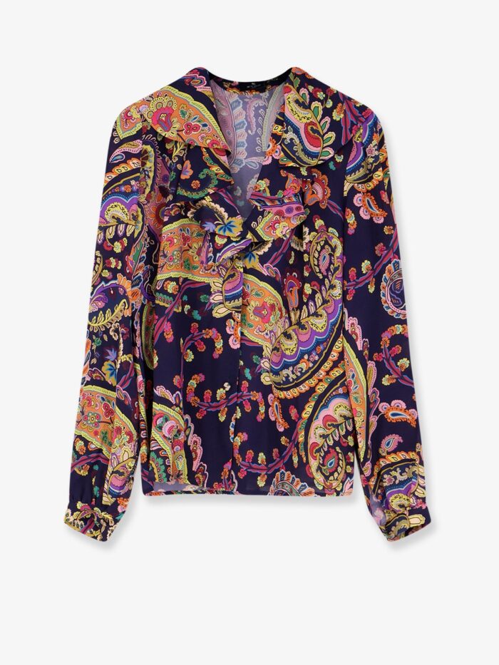 etro multicolor viscose shirt Etro Multicolor Viscose Shirt