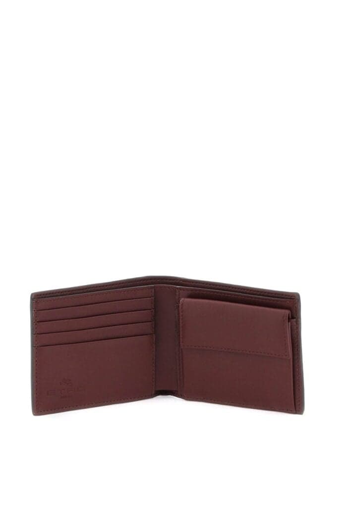 Etro Paisley Bifold Wallet With Pegaso Logo