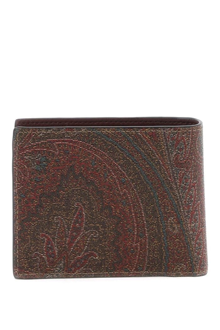 Etro Paisley Bifold Wallet With Pegaso Logo