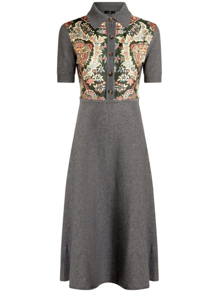 ETRO Paisley-print Knitted Dress