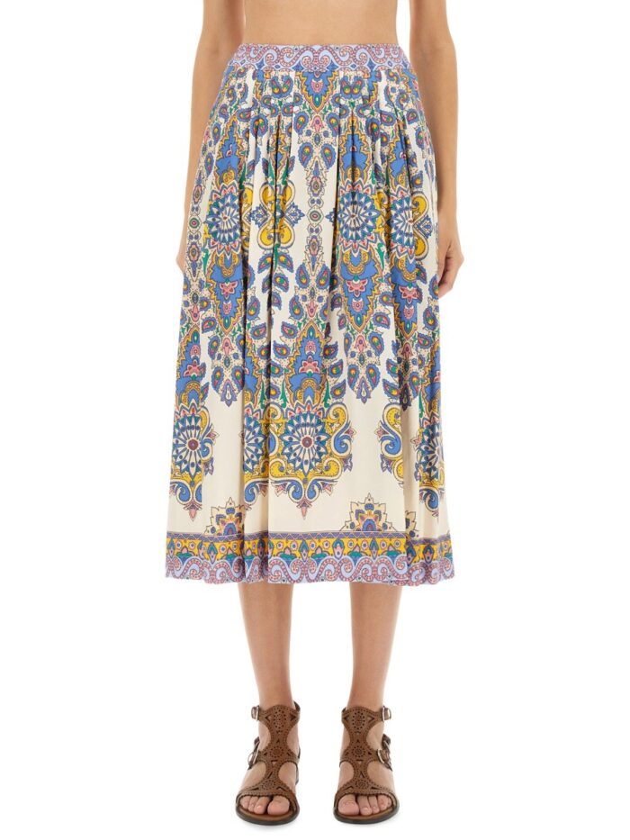 Etro PAISLEY PRINT MIDI SKIRT