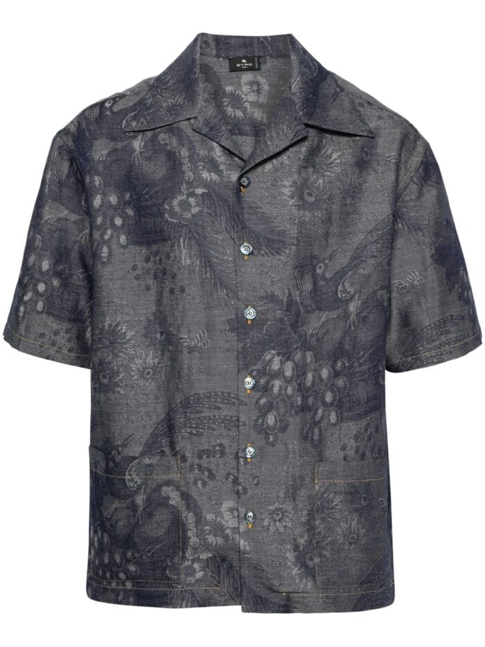 ETRO Patterned-jacquard Shirt