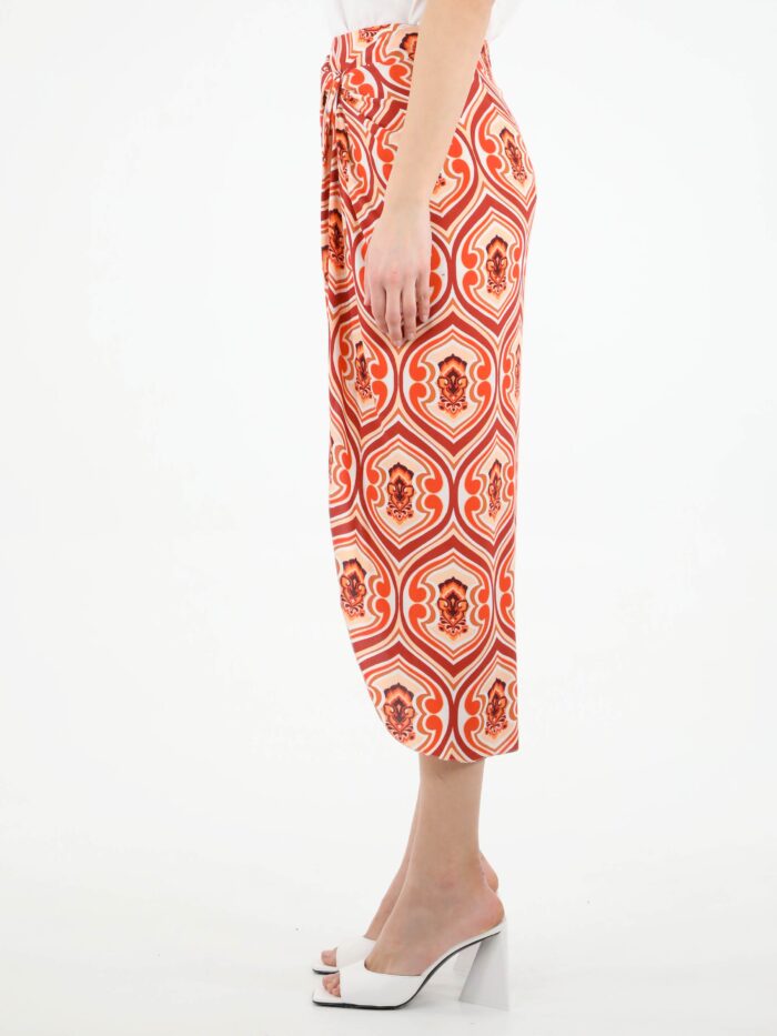 Etro Sarong skirt with graphic print