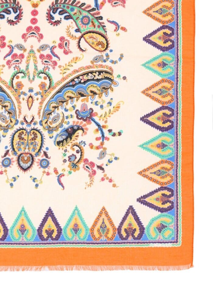 Etro SCARF WITH FLORAL PAISLEY PATTERN