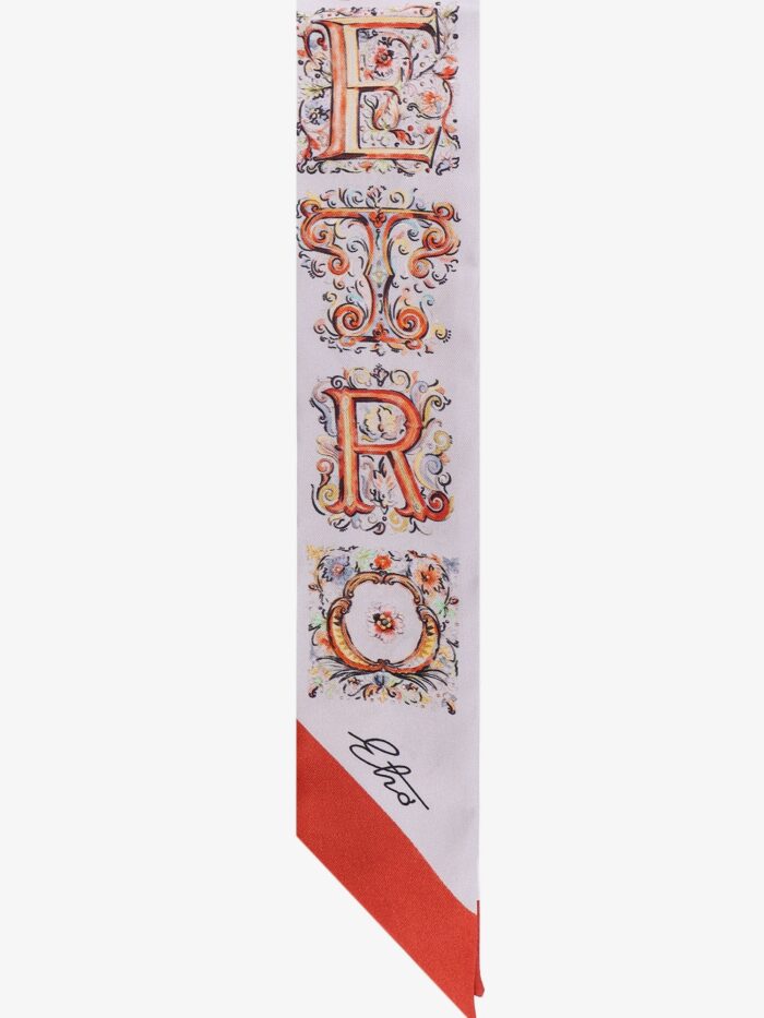 Etro Silk Bandeau With Paisley Print