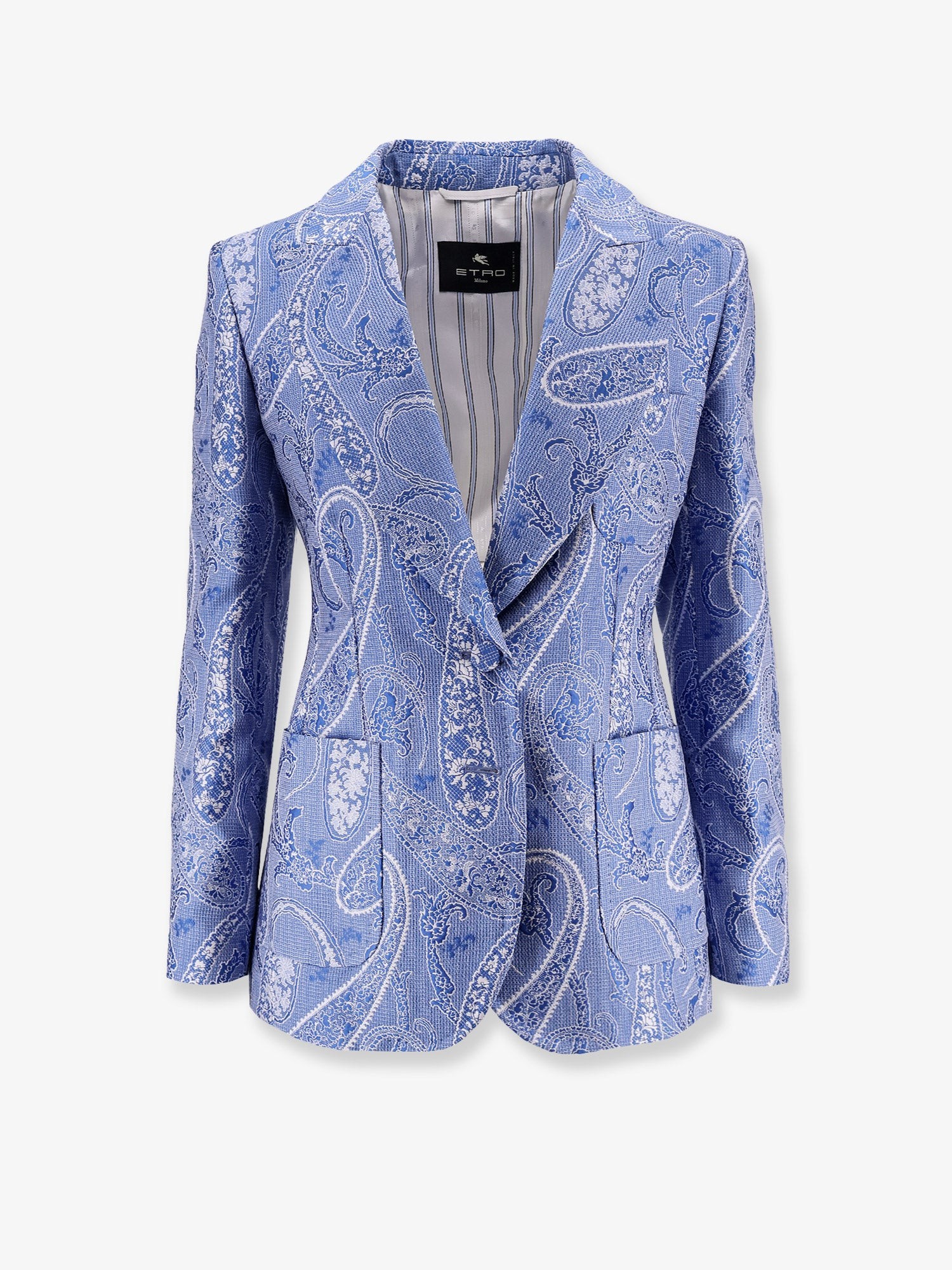 Etro Silk Blend Single-breasted Blazer