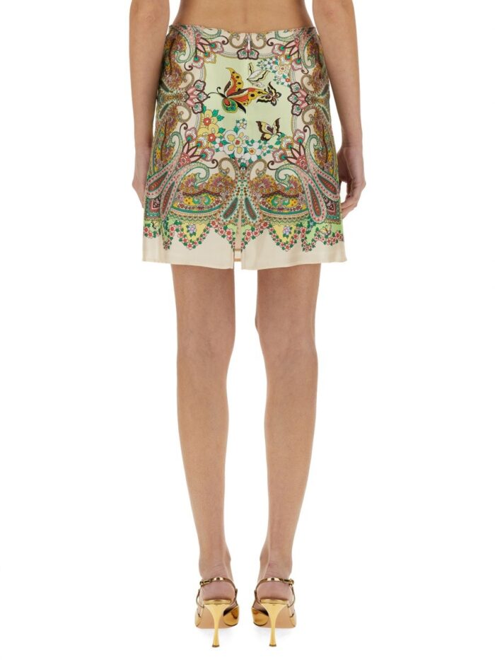 Etro SILK MINI SKIRT