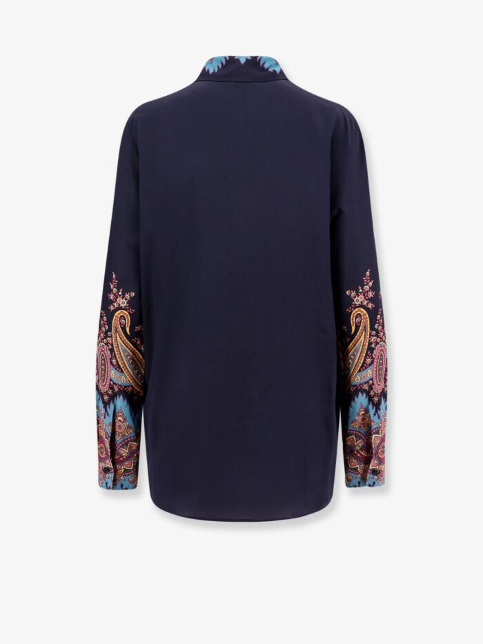Etro Silk Shirt With Floral Print