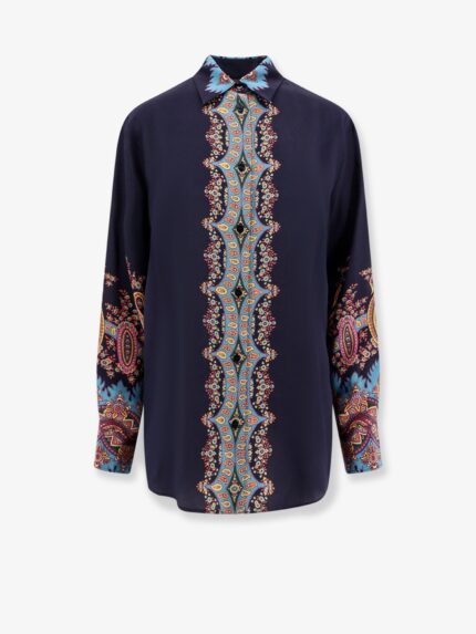Etro Silk Shirt With Floral Print