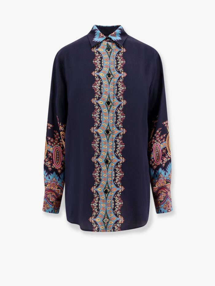 Etro Silk Shirt With Floral Print