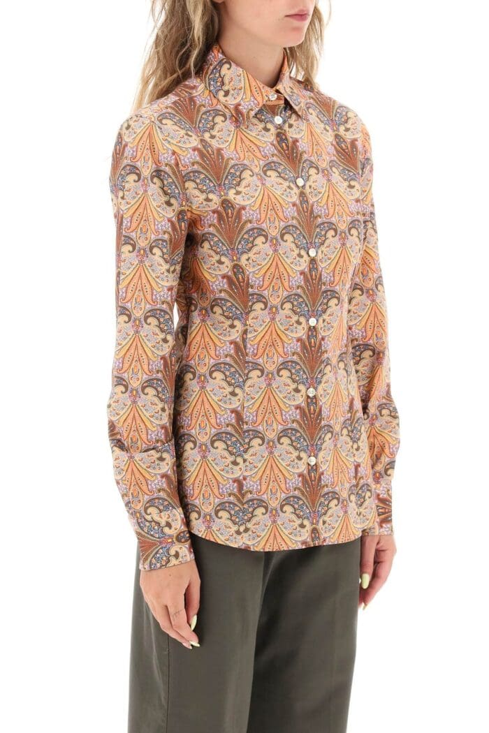 Etro Slim Fit Shirt With Paisley Pattern