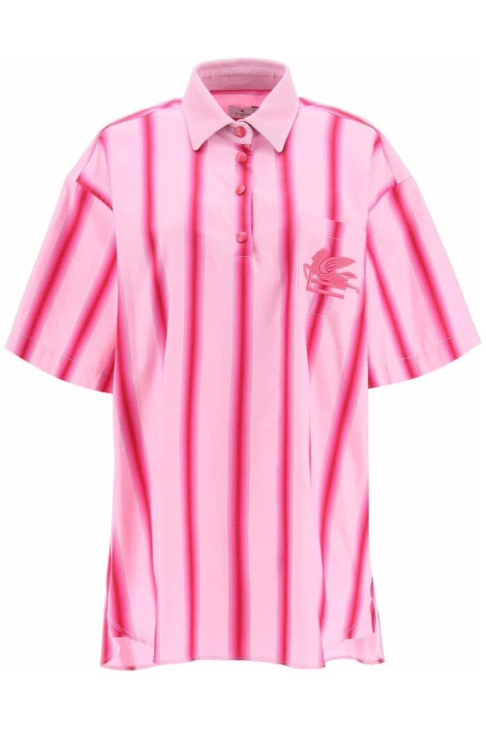 Etro Striped Mini Shirt Dress