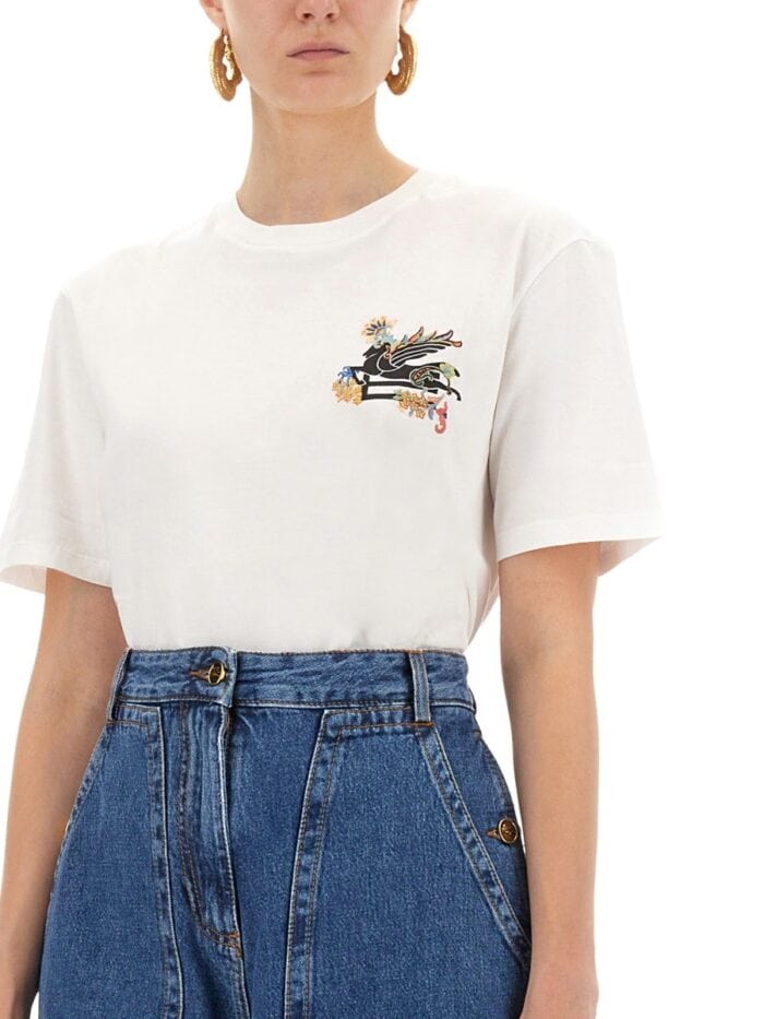 Etro T-SHIRT WITH PEGASUS
