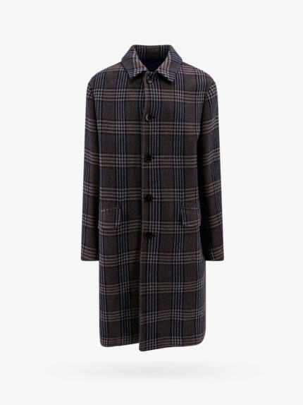Etro Tartan Wool And Cashmere Coat