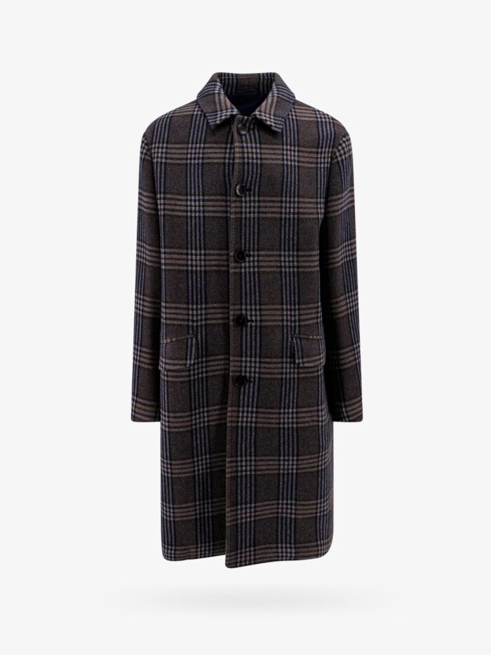 Etro Tartan Wool And Cashmere Coat