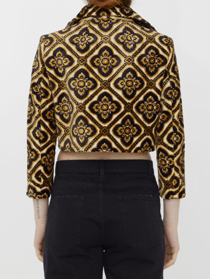 Etro Velvet cropped jacket