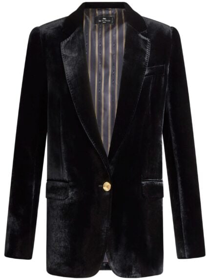 ETRO Velvet Single-breasted Blazer