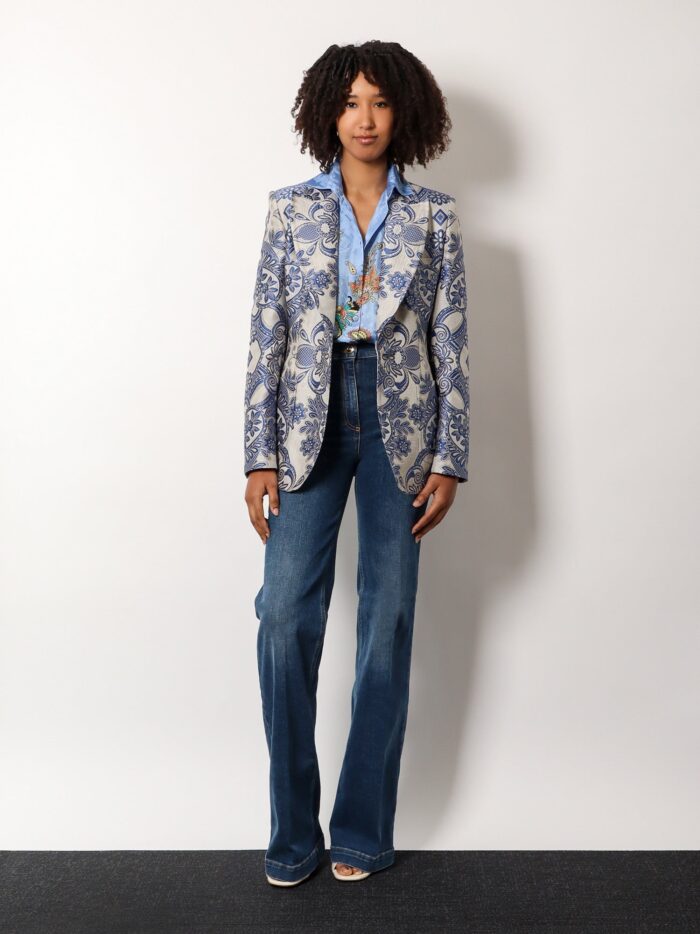 Etro Viscose And Silk Shirt With Iconic Motif