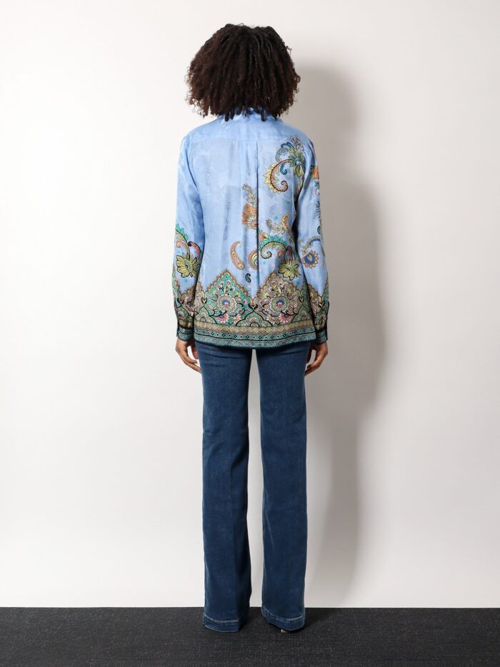 Etro Viscose And Silk Shirt With Iconic Motif