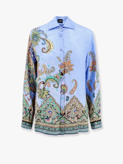 Etro Viscose And Silk Shirt With Iconic Motif