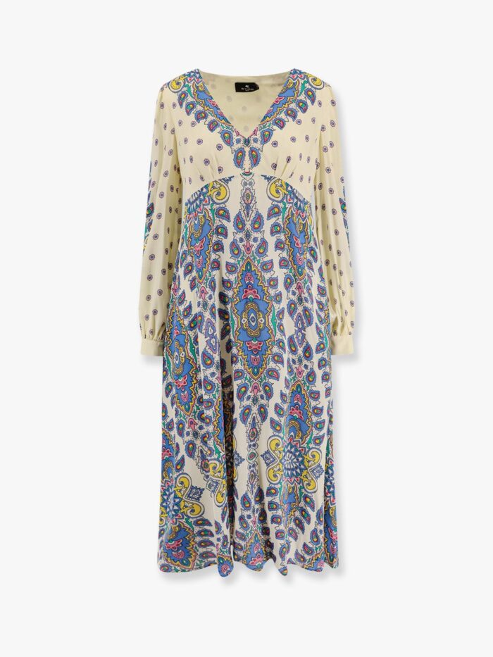 Etro Viscose Dress With Multicolor Print
