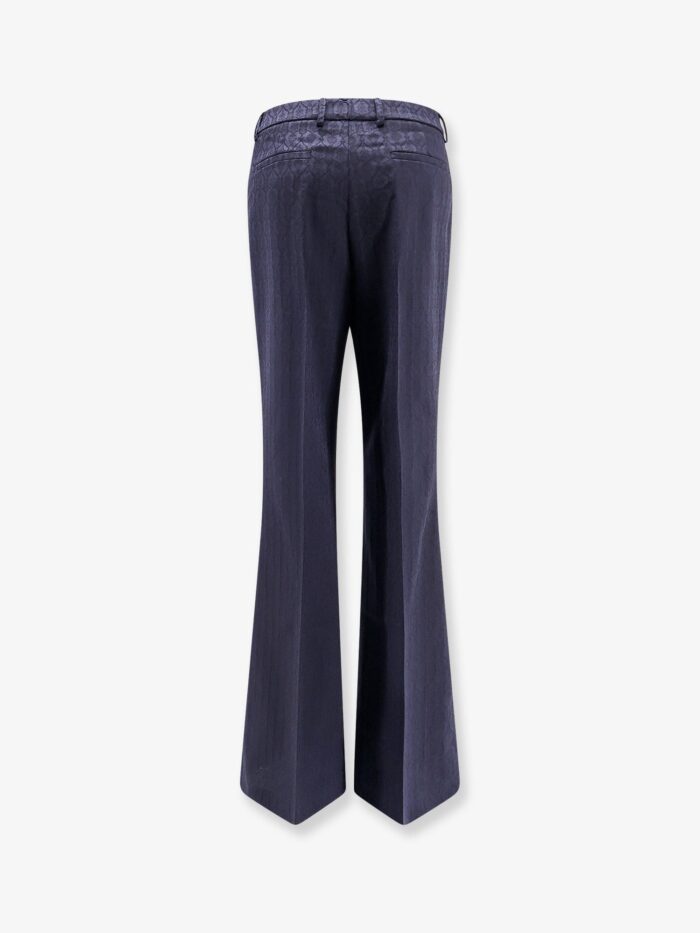 Etro Wool Trousers With Iconic Motif