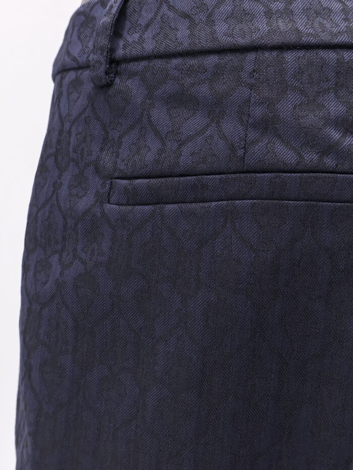 Etro Wool Trousers With Iconic Motif