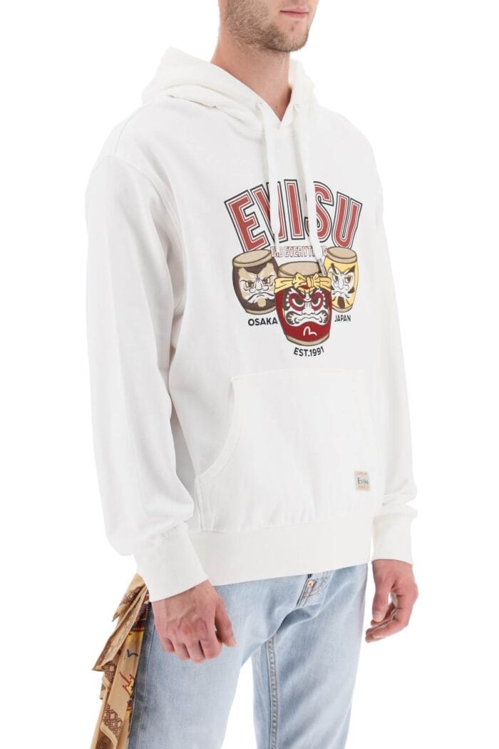 Evisu Hoodie With Embroidery And Print