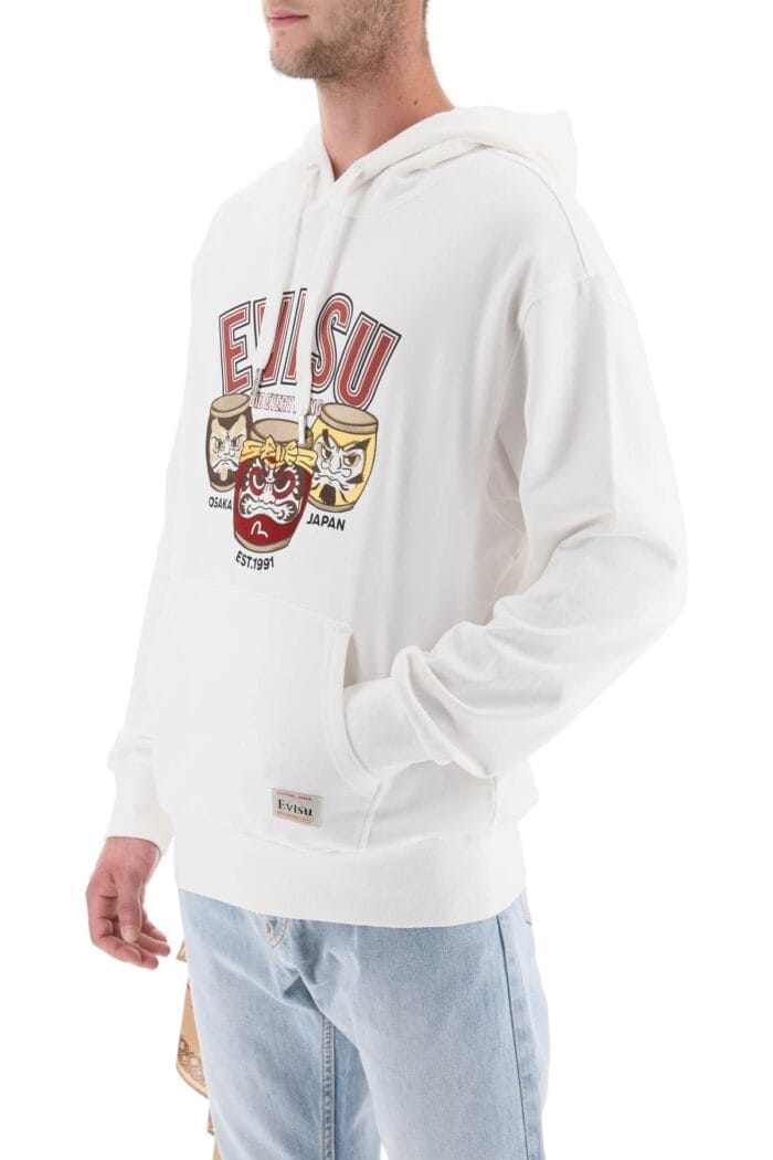 Evisu Hoodie With Embroidery And Print