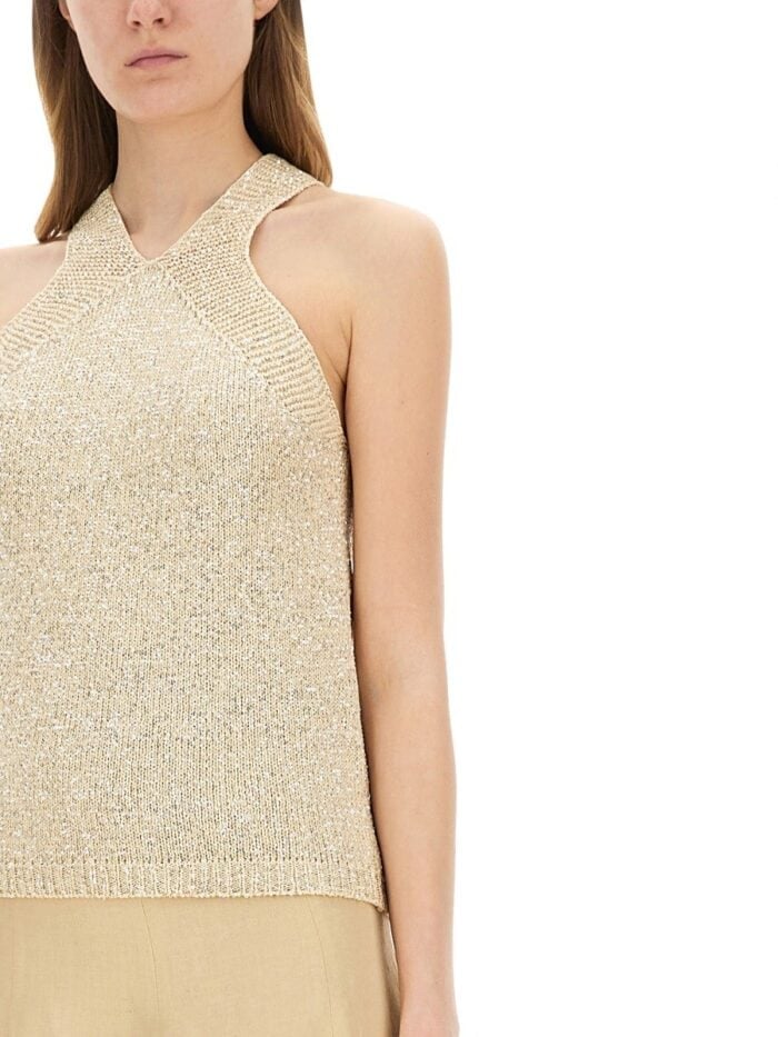 Fabiana Filippi COTTON KNIT TANK TOP