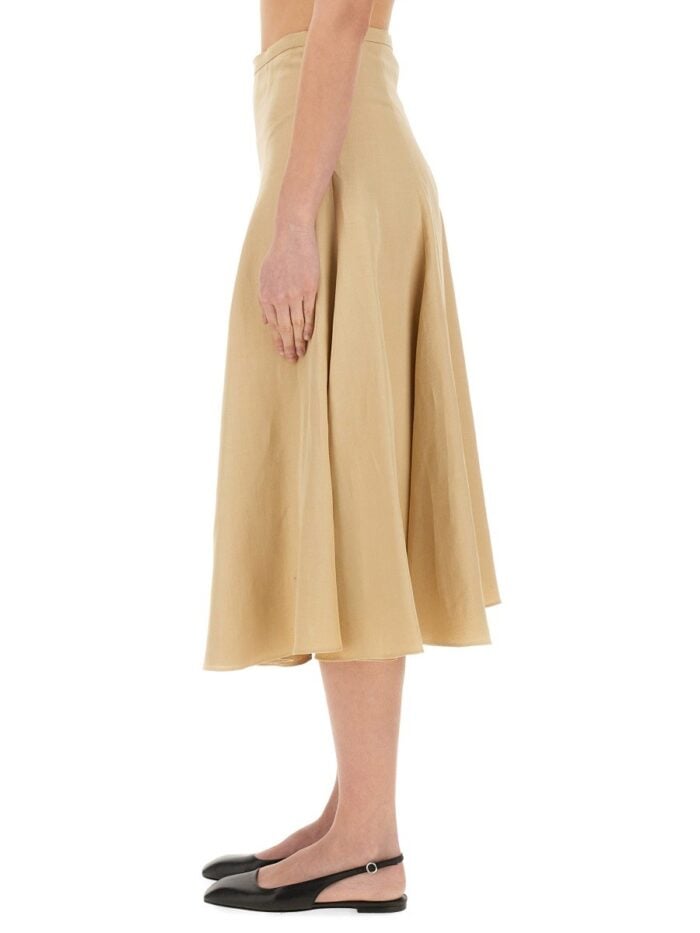 Fabiana Filippi LINEN AND VISCOSE SKIRT