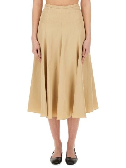 Fabiana Filippi LINEN AND VISCOSE SKIRT