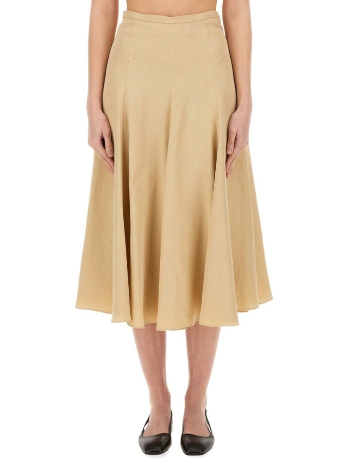 Fabiana Filippi LINEN AND VISCOSE SKIRT