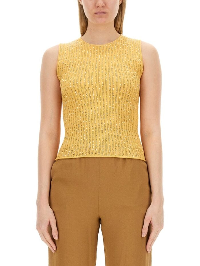 Fabiana Filippi MESH WITH RHINESTONES