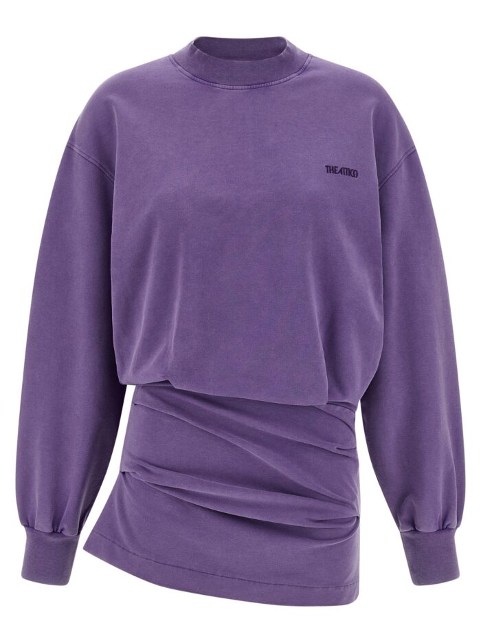 the attico faded sweatshirt dress The Attico Faded Sweatshirt Dress