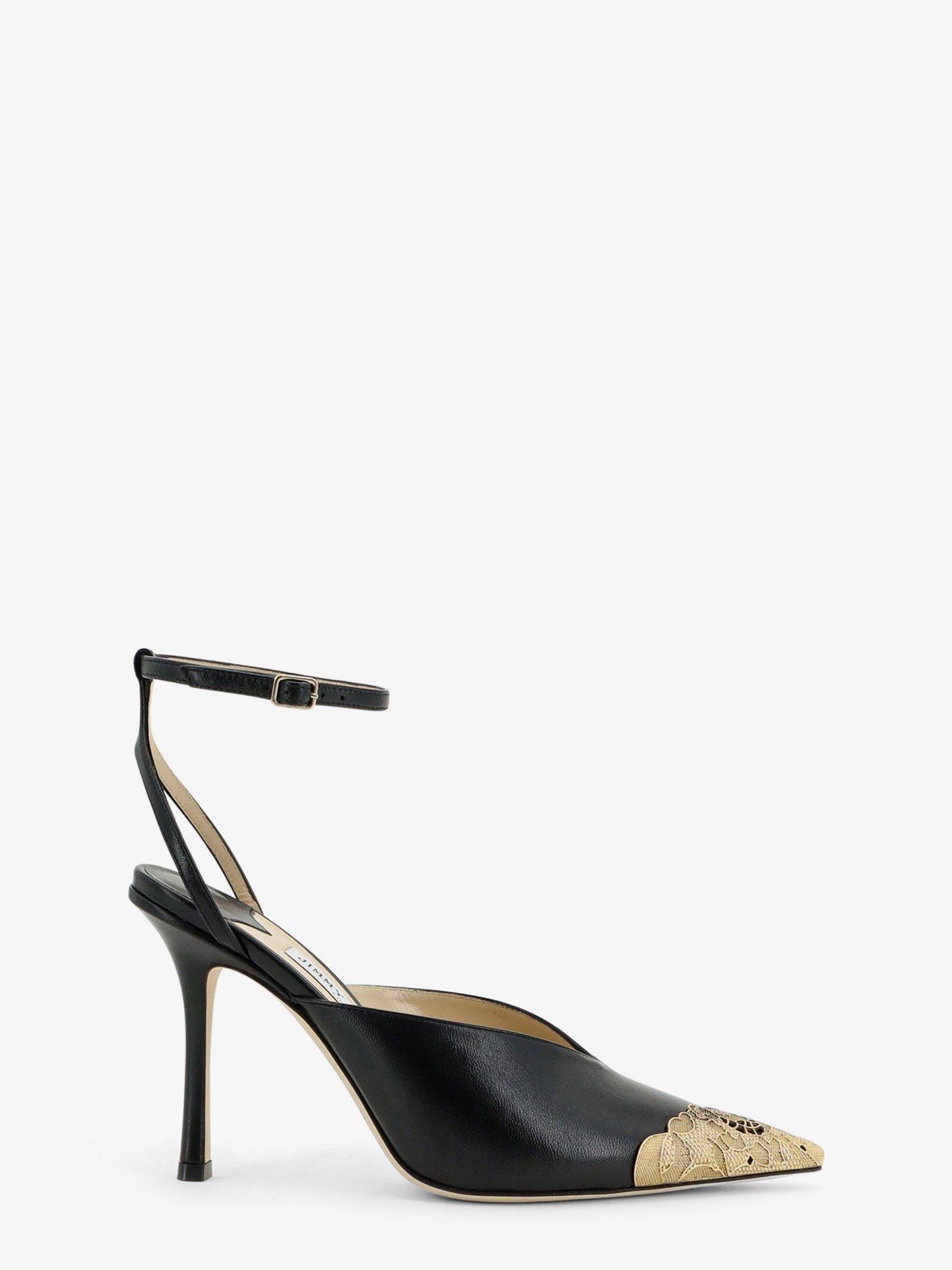 Jimmy Choo Faiz 100 Leather Slingback Pumps