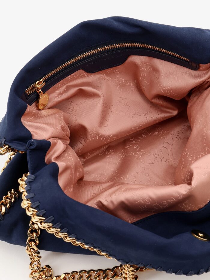 Stella Mccartney Falabella Alter Suede Shoulder Bag With Metal Profiles