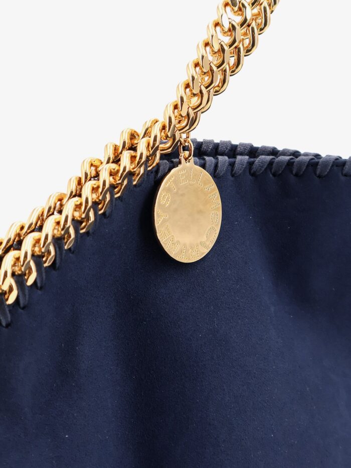Stella Mccartney Falabella Alter Suede Shoulder Bag With Metal Profiles