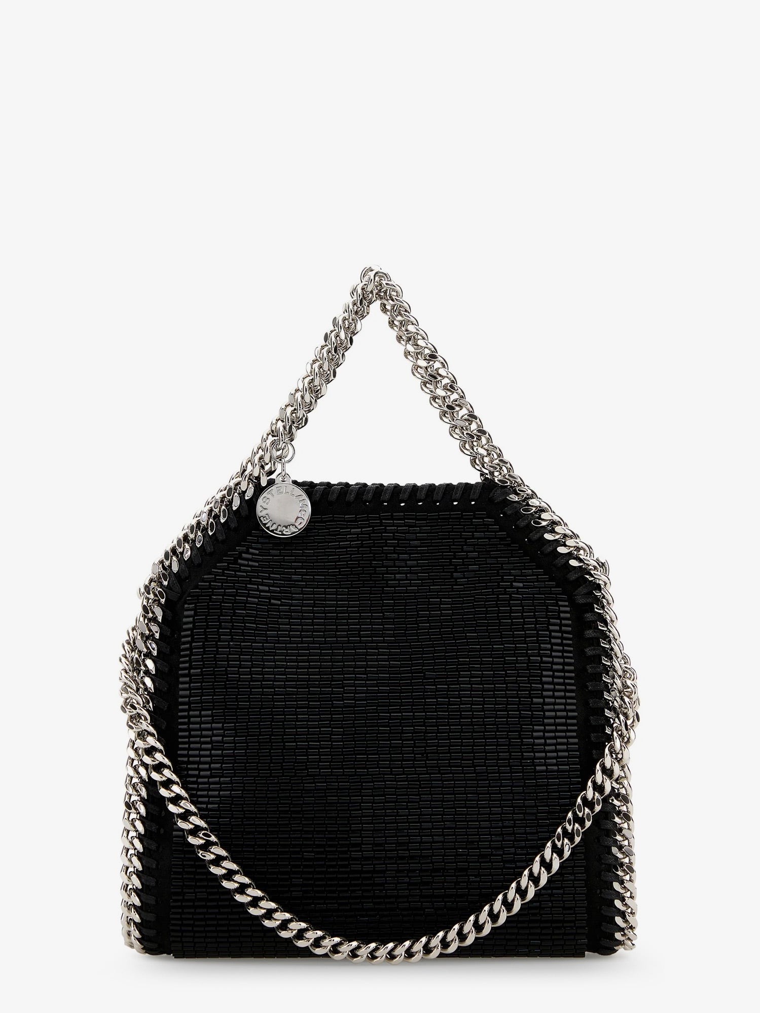 Stella Mccartney Falabella Tiny All-Over Beaded Crossbody Bag