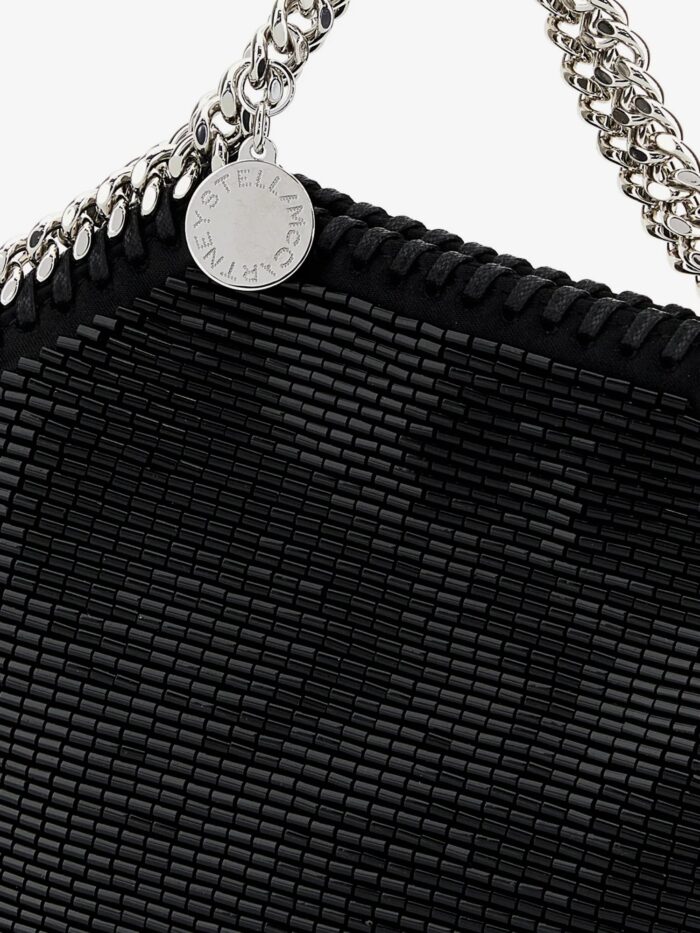 Stella Mccartney Falabella Tiny All-Over Beaded Crossbody Bag