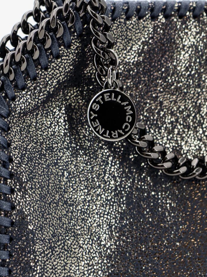 Stella Mccartney Falabella Tiny Shiny Shaggy Deer Crossbody Bag