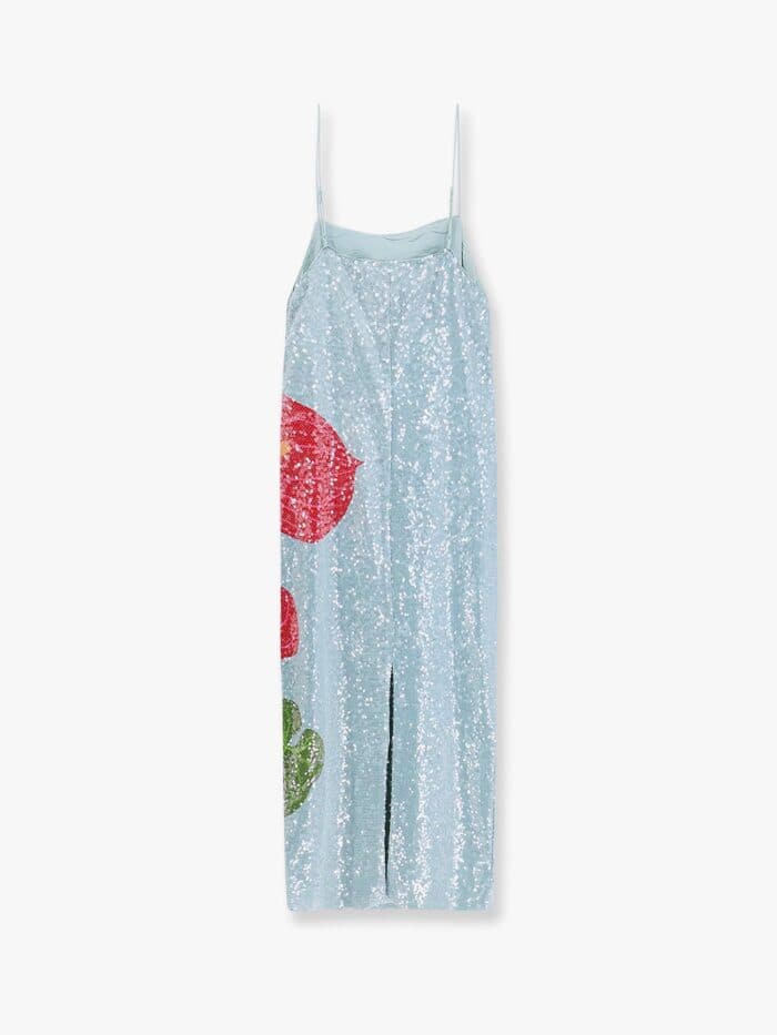 FARM RIO ANTHURIUM FLOWERS MAXI DRESS