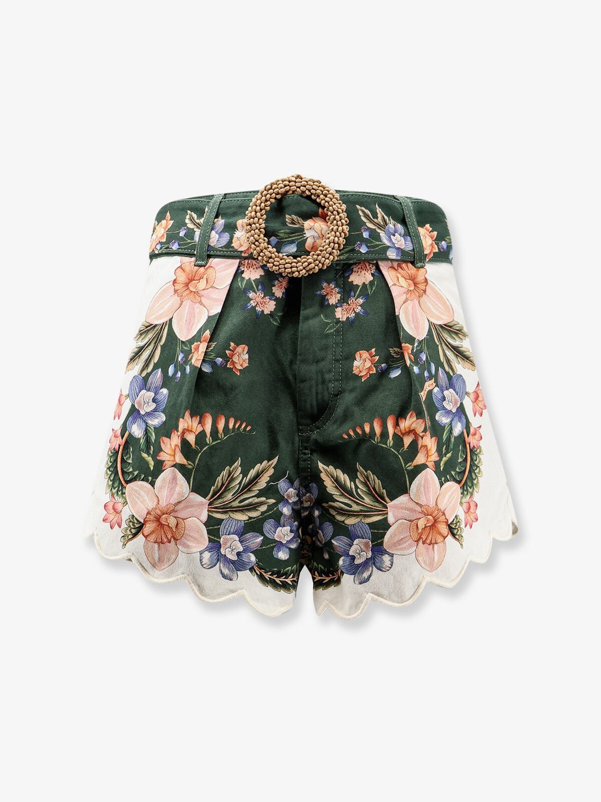 FARM RIO Berry Garden Cotton Shorts With Floral Print
