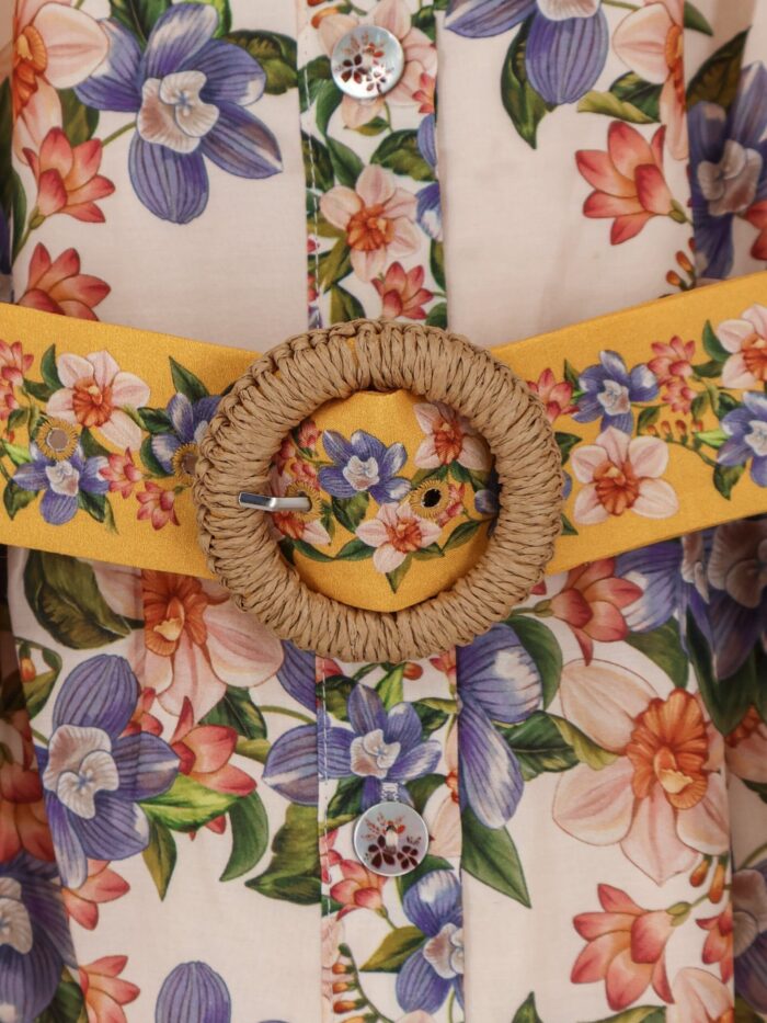 FARM RIO Hilo Cotton And Viscose Dress