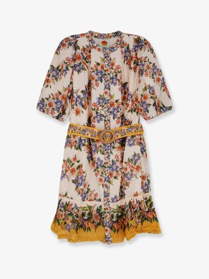 FARM RIO Hilo Cotton And Viscose Dress