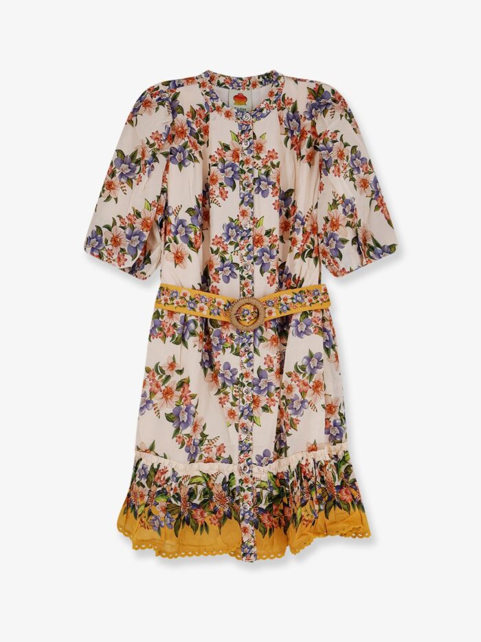 FARM RIO Hilo Cotton And Viscose Dress