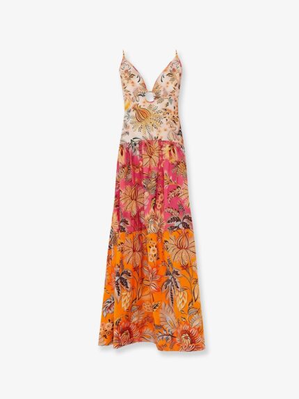 FARM RIO Ligia Floral Mix Dress