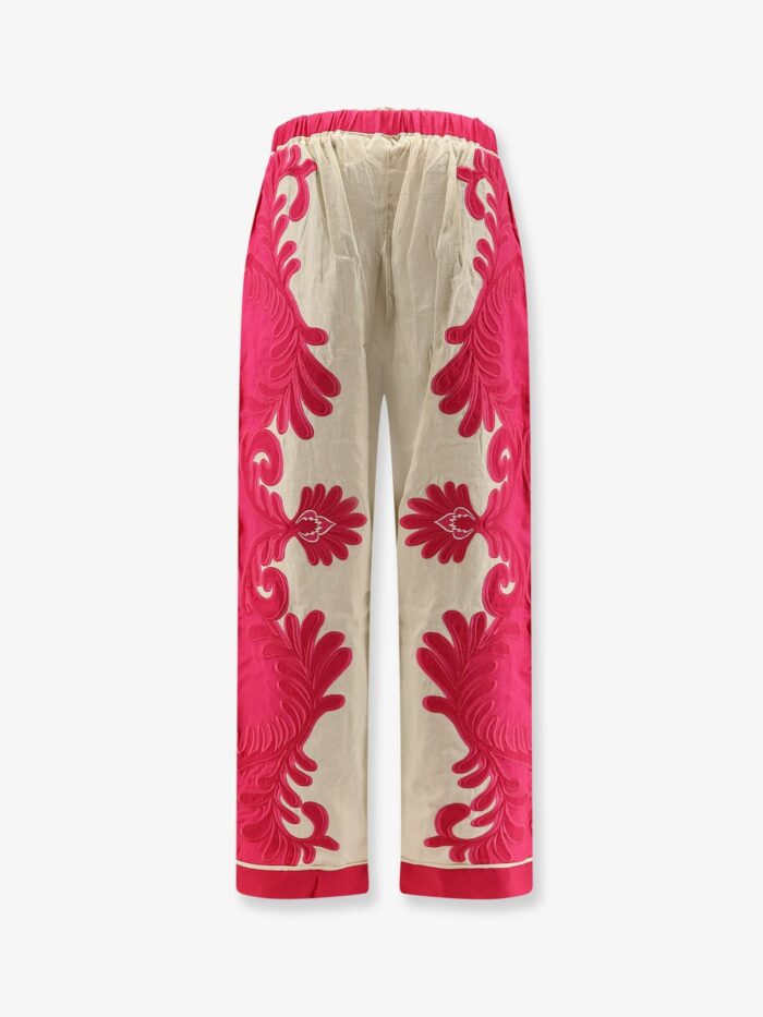 FARM RIO Linen And Viscose Blend Trousers