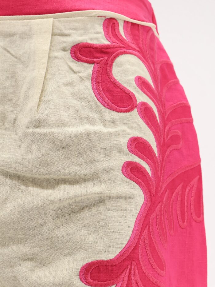 FARM RIO Linen And Viscose Blend Trousers