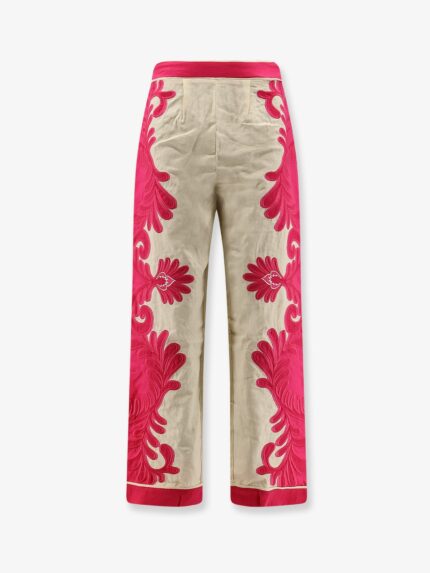 FARM RIO Linen And Viscose Blend Trousers